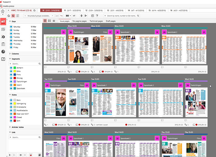 the first complete magazine prepared in our publishing system